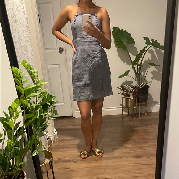 Club Monaco halter tie back mini dress - Picture 2 of 4